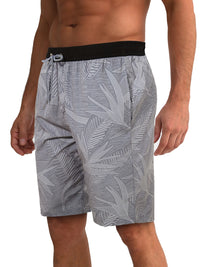Mens Swim Trunks 9'' Mesh Liner Quick Dry Swim Shorts Board Shorts Bathing Suit Swimsuit Summer Beach Shorts Gray MK36 L