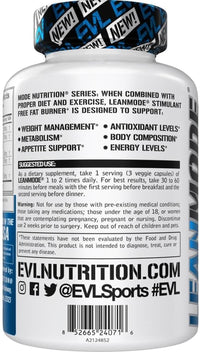 EVL Weight Loss Support Pills - Premium Multipurpose Appetite Metabolism and Fat Loss Support for Men and Women - Leanmode with Green Coffee Bean Extract CLA and Garcinia Cambogia - 50 Servings
