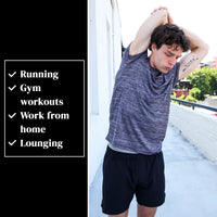 [5 Pack] Men’S Dry-Fit Activewear Crewneck T Shirts Running Gym Workout Quick Dry Tee Top