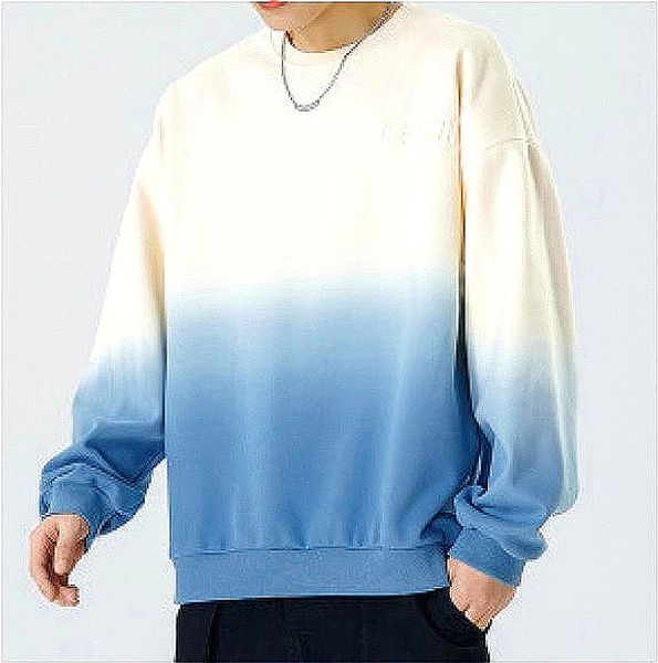 H340 Men Long-sleeved Autumn and Winter Heavy Loose Solid Color Lapel