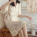 B780-Summer home clothes pajamas women summer short-sleeved home clothes Tencel modal cotton pajamas set