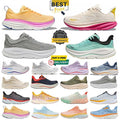Hokawomen Shoes Men Women Running Shoes Clifton 9 Bondi 8 Sports Shoes Fashion Classic Grew Black De Athleisure Outdoor Sneakers