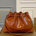 Fashionable drawstring garbage bags classic diamond-patterned chain bags retro single-shoulder bags women's commuter bags luxury designer bags high-end handbags