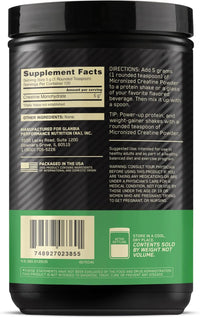 Optimum Nutrition Micronized Creatine Monohydrate Powder, Unflavored, 120 Servings, 600 Grams