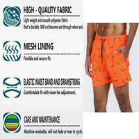 Palm Tree Print Swim Shorts