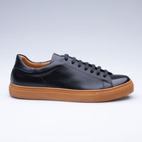 Raar Wear Geon Black Leather Sneaker for Men, Handmade Leather Sneakers, Casual Leather Sneakers, Genuine Leather Shoes