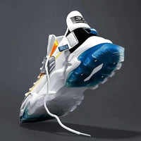 Plus Size Men's Non-Slip Summer Sneakers - Comfortable White Sports & Running Shoes for Active Husbands - GMB-1414