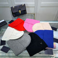 Beanie Knitted Hat Skull Caps Solid Letter Designer for Man Woman Simple Hats 7 Color Cap