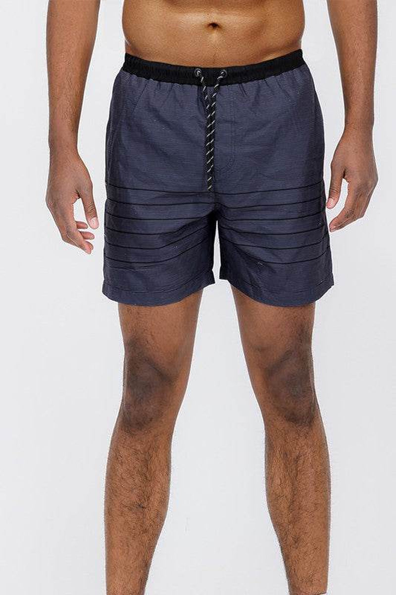Blue Stripes Swim Shorts