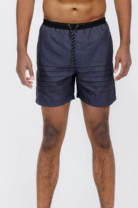 Blue Stripes Swim Shorts