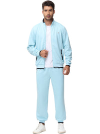 Men'S Tracksuits Sweatsuits for Men Set Track Suits 2 Piece Casual Athletic Jogging Warm up Full Zip Sweat Suits Grayblue M