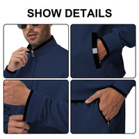 Men'S Tracksuits Sweatsuits for Men Set Track Suits 2 Piece Casual Athletic Jogging Warm up Full Zip Sweat Suits Navy S