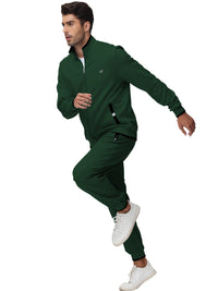 Men'S Tracksuits Sweatsuits for Men Set Track Suits 2 Piece Casual Athletic Jogging Warm up Full Zip Sweat Suits Armygreen S