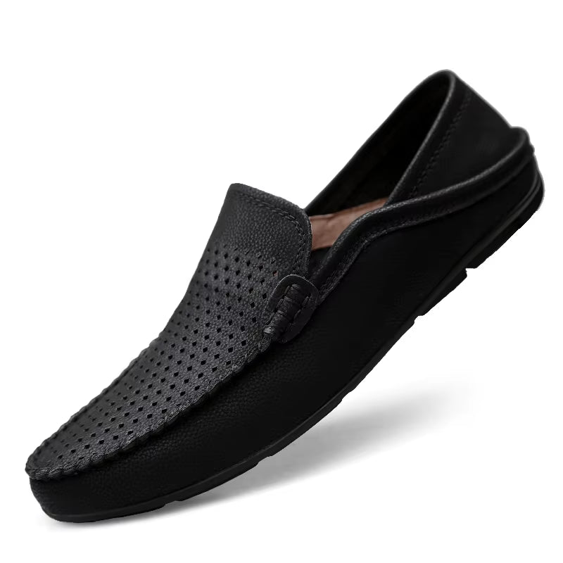 Genuine Leather Shoes High Quality Men'S Dress Shoes Schoenen Mannen Shoes Men plus Size Loafers Moccasins Breathable Slip On