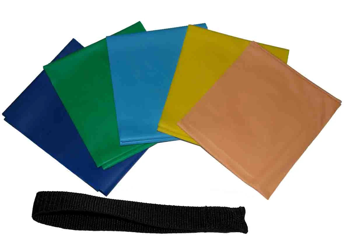 Flat Resistance Band Set with Door Anchor