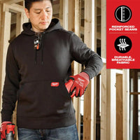 Men'S X-Large Brown Midweight Cotton/Polyester Long-Sleeve Pullover Hoodie