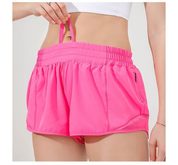 Womens Yoga Shorts Yoga Outfits With Exercise Fitness Wear Sports Short Pants Girls Running Elastic Pants Sportswear Pockets with pockets