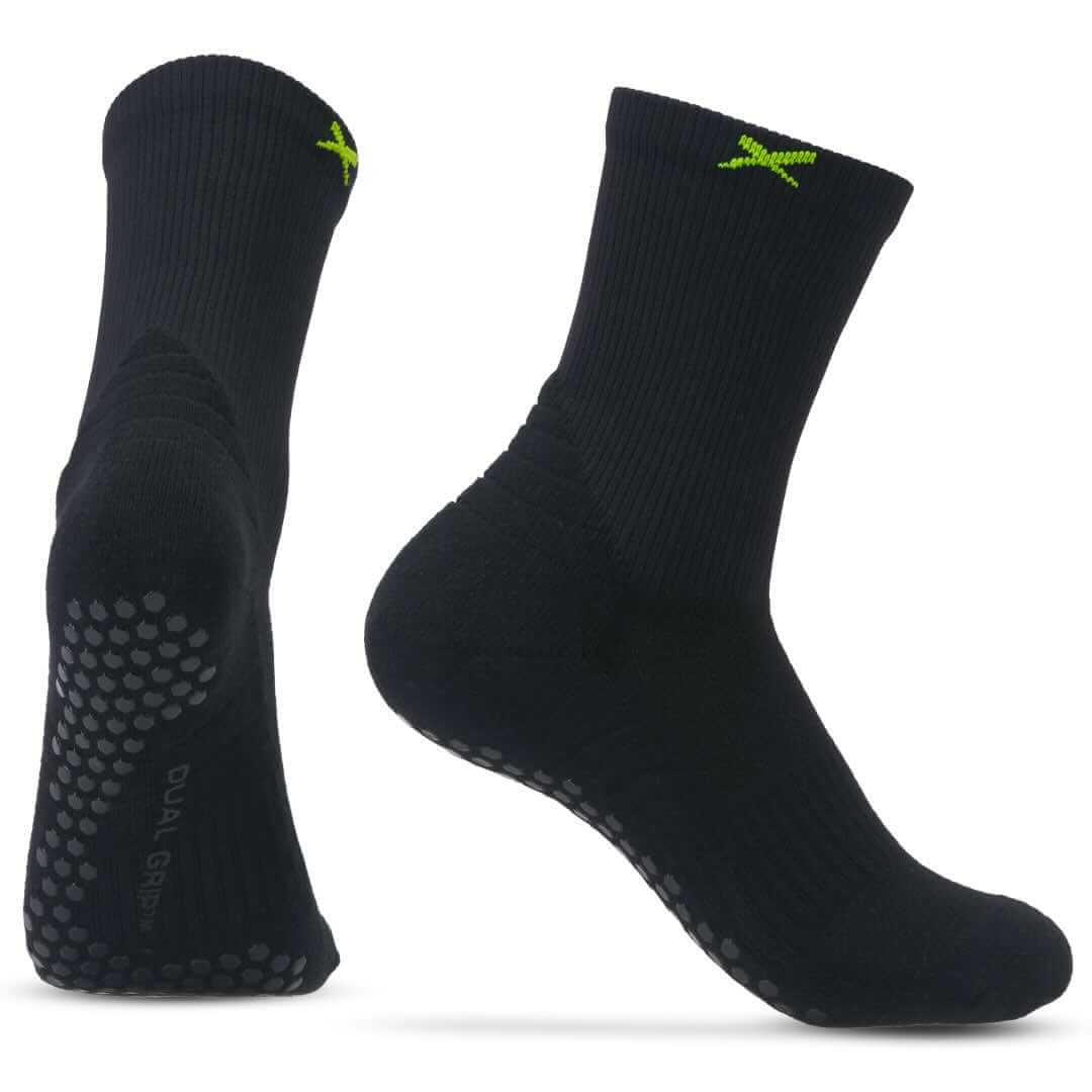 Grip Socks Pickleball - Calf Socks - Black - LUX
