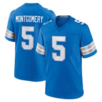 USA Football Jerseys 0 Gibbs 97 Hutchinson 16 Jared Goff 14 St Brown 20 Sanders 58 Sewell 5 Montgomery Stitched Jersey Shirt 