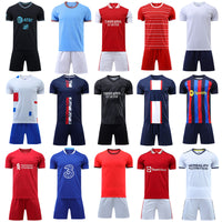 Design Custom Football Jersey Team Printing Breathable Soccer Jersey Sets for Men