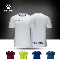 KELME Men's Soccer Jersey Football Uniforms Summer Training Suits Original Team Jersey Short Sleeve Breathable Male 3891060