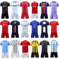 Design Custom Football Jersey Team Printing Breathable Soccer Jersey Sets for Men