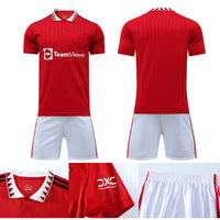 Design Custom Football Jersey Team Printing Breathable Soccer Jersey Sets for Men