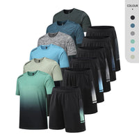 Custom Sportswear Men's Gym Wear Clothes Running Pickleball Tennis 2 Pieces T Shirt Shorts Gym Workout Set