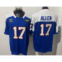 Wholesale Cheap High Quality Buffalo 17 Josh Allen Rivalries Jersey Stitched American Football Shirts Sport Tops Jersey