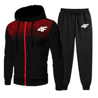 Men's Tracksuit Hooded Casual Single Piece Zipper Sweatshirt And Daily Single Sweatpants Comfort Outdoor Jogging Sports