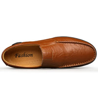 Genuine Leather Men Casual Shoes Luxury Brand 2023 Mens Loafers Moccasins Breathable Slip on Black Driving Shoes Plus Size 37