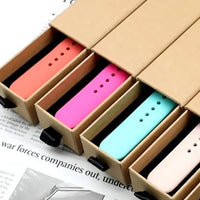 Silicone Band For Apple Watch strap 44mm 45mm 40mm 41mm 42-38mm 45 mm sport bracelet iwatch series 8 7 6 5 4 3 SE 9 Ultra 2 4