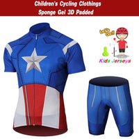 Bike Kids Short Sleeve Cycling Jersey Set Children Breathable Bike Clothing Boy and Girl Summer Quick Dry Bicycle Wear