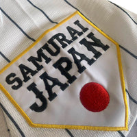 Baseball Jersey Japan 16 OHTANI Sewing Embroidery Cheap High-Quality Outdoor Sportswear WHITE Black Stripe SAMURAI
