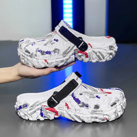 YRZL Men Slippers Summer Soft EVA Slides Lightweight Comfortable Indoor Outdoor Sandals for Men Anti-Slip Beach Shoes for Men