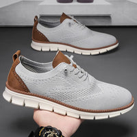 Men Casual Shoes Breeze Stylish Oxfords Fashion Formal Business Urban Breathable Shoes for Male Non Slip Dress Sneakers for M