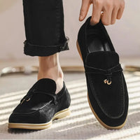 Fashion Men's Casual Shoes Genuine Suede Leather Men Classic British Style Tassels Loafers Moccasins Mens Outdoor Driving Fla