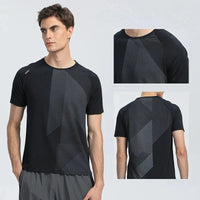 Quick Dry Men Running T-shirt Fitness Sports Top Gym Training Shirt Breathable Jogging Casual Sportswear VibeFlex Sports