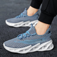 Summer Sneakers Men Trendy Breathable Running Tennis Shoes Outdoor Sports Tenis Masculino White Casual Walking Shoes