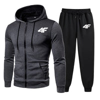 Men's Tracksuit Hooded Casual Single Piece Zipper Sweatshirt And Daily Single Sweatpants Comfort Outdoor Jogging Sports