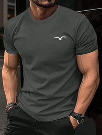 Simple Seagull Logo Print T-shirt Graphic T-shirt High Quality Men Women Short Sleeve T-shirt Men's Sportswear Men's Top