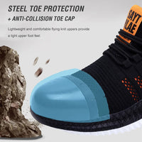 New Work Safety Shoes Summer Breathable Men's and Women's Work Protective Shoes Sports Shoes Anti-puncture Durable Steel Head