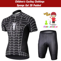 Bike Kids Short Sleeve Cycling Jersey Set Children Breathable Bike Clothing Boy and Girl Summer Quick Dry Bicycle Wear
