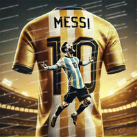 New Arrival Summer Men Jersey Top Fan Gift Messi Jersey Tshirt Men Football Jersey Women Jersey Adult Women Jersey Kid Jersey