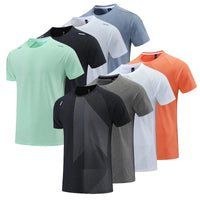 Quick Dry Men Running T-shirt Fitness Sports Top Gym Training Shirt Breathable Jogging Casual Sportswear VibeFlex Sports