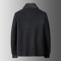Middle-aged dad's thickened and fleece coat, men's jacket, cotton-padded clothes for middle-aged and elderly people in winter