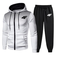 Men's Tracksuit Hooded Casual Single Piece Zipper Sweatshirt And Daily Single Sweatpants Comfort Outdoor Jogging Sports
