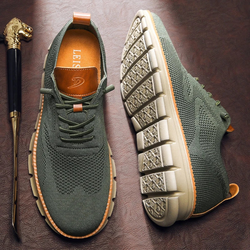 Men Casual Shoes Breeze Stylish Oxfords Fashion Formal Business Urban Breathable Shoes for Male Non Slip Dress Sneakers for M