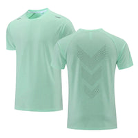 Quick Dry Men Running T-shirt Fitness Sports Top Gym Training Shirt Breathable Jogging Casual Sportswear VibeFlex Sports