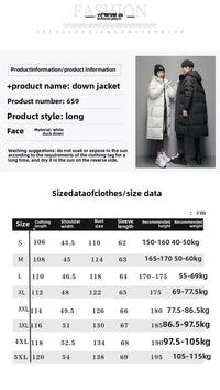 New Winter Men Black Long Duck Down Coats Hooded Casual Down Jackets Quality Male Outdoor Windproof Warm Winter Jackets Cloth